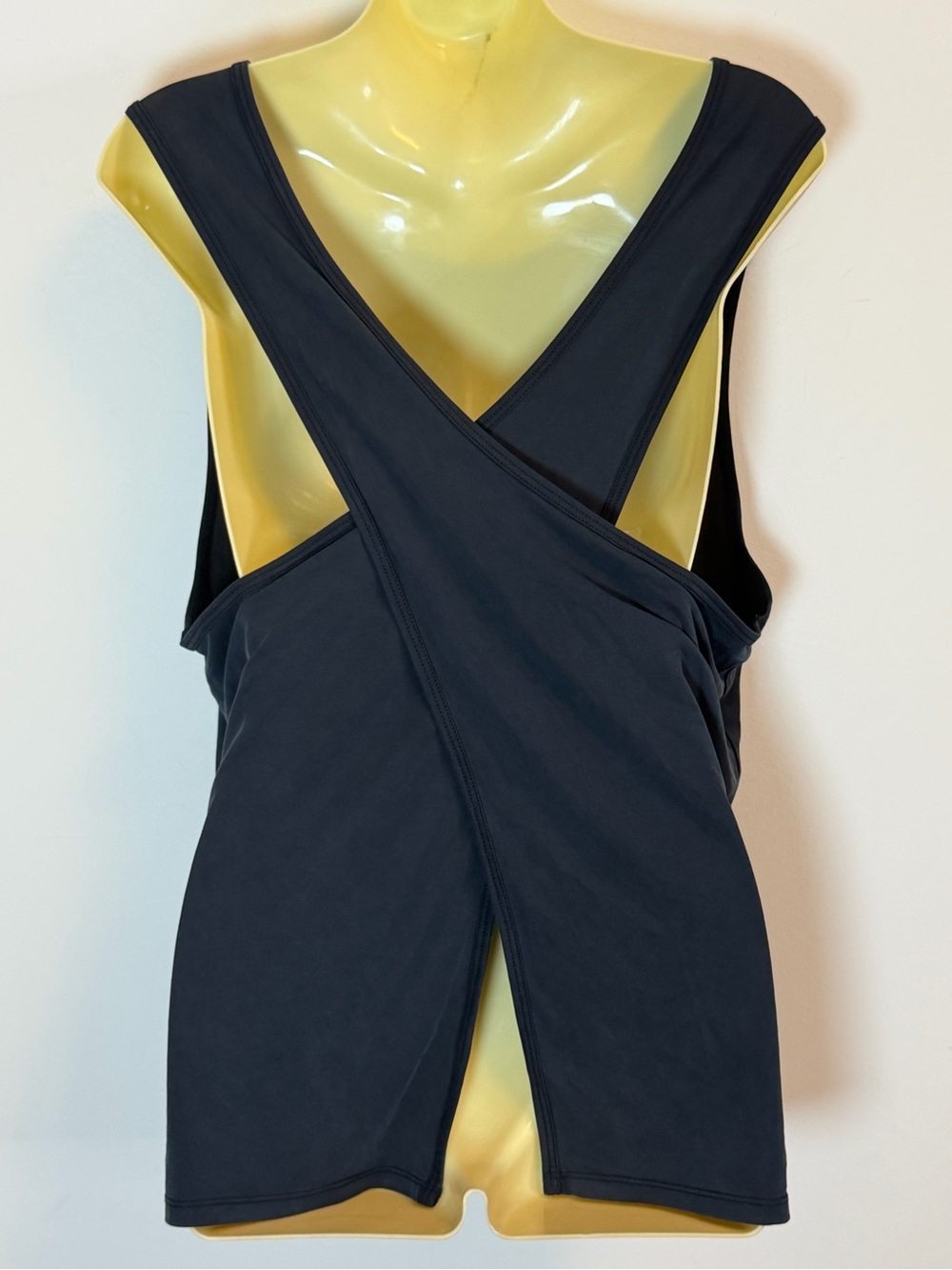 JoyLab Black Open Back Crisscross Sleeveless Tank